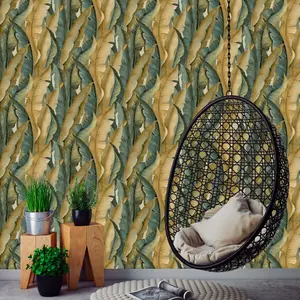 Galerie Enchanted Malay Brown Wallpaper