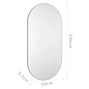 Berkfield Mirror 100x50 cm Glass