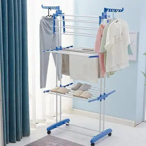 Alivio Large 4 Tier Folding Airer Dryer Rack for Indoor/Outdoor Use