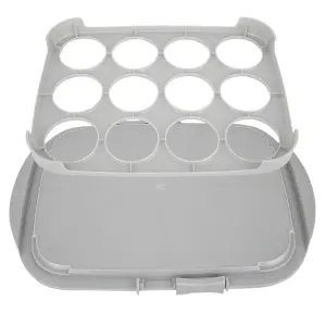 Clear Plastic Cupcake Caddy Storage Container With Lid & Carry Handles