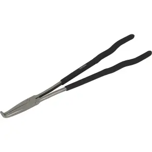 400mm Extra-Long 90 Degree Needle Nose Pliers - 70mm Jaw - Drop Forged Steel