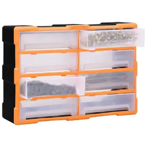 Berkfield Multi-drawer Organiser with 8 Big Drawers 52x16x37 cm