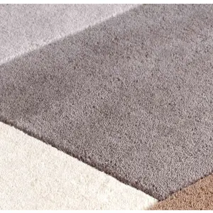 Melrose Lexus Neutral Soft Natural Wool Low Pile Large Area Rug 160/230cm