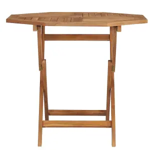 Berkfield Folding Garden Table 85x85x76 cm Solid Teak Wood