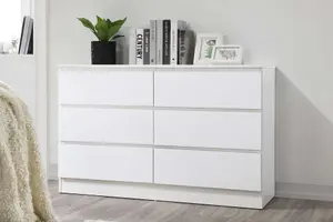 Birlea Oslo 6 Drawer Chest White