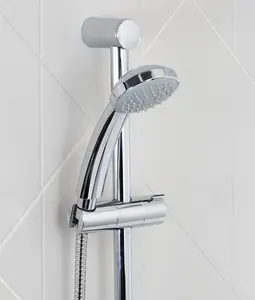 Bristan Cascade Sphere Thermostatic Bar Mixer Shower Valve Chrome + Riser