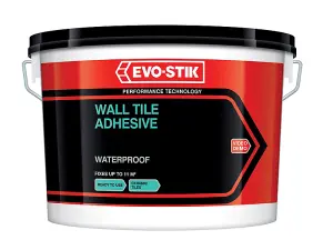 Evo-Stik - Tile A Wall Waterproof Adhesive for Ceramic Tiles - Economy 1L