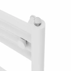 Rinse Modern Bathroom Heated Towel Rail Ladder Radiator 1000x500mm Straight for Bathroom Kitchen White