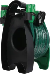 10 Metre Patio Hose Set Mini Garden Water Watering Hose Pipe Reel Spray Set New