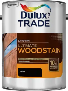 Dulux Trade Ultimate Weathershield Woodstain - Ebony - 5L