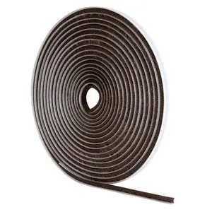 Brown Stormguard Draught Excluder Self Adhesive Brush Pile Tape Weather Strip 5m