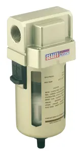 Sealey Air Filter Auto Drain Max Airflow 140cfm SA206FAD