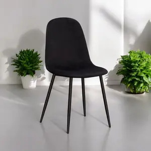 Fabela Upholstered Dining Chairs Black