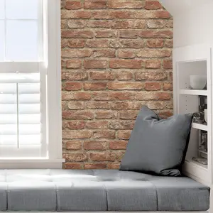 NuWallpaper Brick Revival Self Adhesive Wallpaper