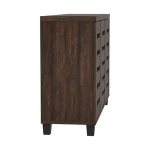 Lismore 16 Pair Shoe Storage Cabinet/Lismore shoe cabinet for 16 pairs of shoes Dusty Walnut