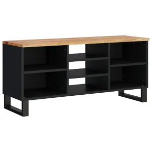 Berkfield TV Cabinet 100x33x46 cm Solid Wood Acacia&Engineered Wood