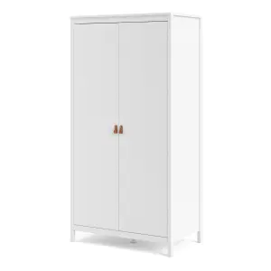 Barcelona Wardrobe with 2 doors in White