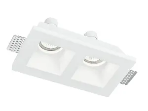 Luminosa GHOST 2 Light Recessed Downlight White 21.4x11.8x5.5cm