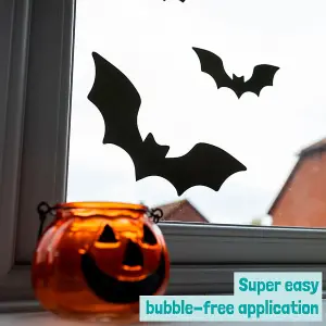 Halloween 28 Bat Window Stickers Halloween Window Decorations Reusable Repositionable Easy to Apply