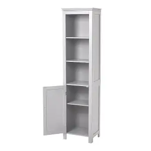 Storage Bathroom Tall Cabinet with Blind Door 161.5cm H x 40cm W x 30cm D