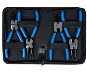 Bluespot 4pc Circlip Snap Ring Pliers Internal External Bent Straight Plier Set