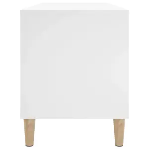 vidaXL Record Cabinet White 100x38x48 cm Engineered Wood