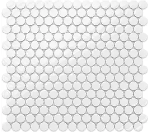 Mosaic sheet in ceramic on net 317mm x 293mm - Snowballs