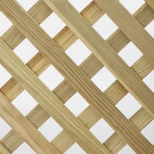 Grange Woodbury Lattice European softwood Trellis panel (W)180cm x (H)105cm