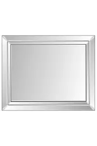 MirrorOutlet Cranbury All Glass Double Edged Venetian Wall Mirror 144 x 115.5 CM