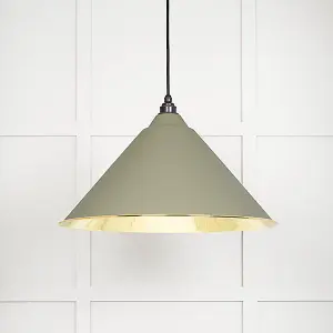 Smooth Brass Hockley Pendant in Tump