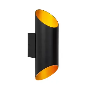 Lucide Quirijn Modern Up Down Wall Light 10cm - 1xG9 - Black