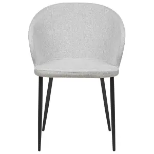 Set of 2 Dining Chairs MASON Light Grey