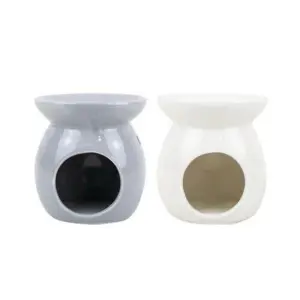 New Pack Of 4 Ceramic Oil Burner Wax Candle Tart Tea Light Melts