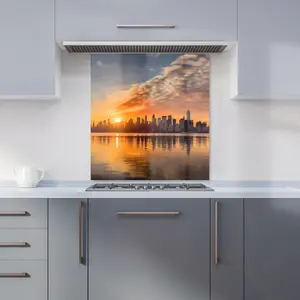 New York At Sunrise Kitchen Splashback