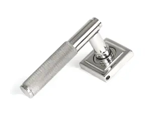 From The Anvil Polished Marine SS (316) Brompton Lever on Rose Set (Square) - Unsprung