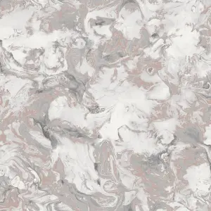 Muriva Rose Gold Marble Metallic effect Embossed Wallpaper