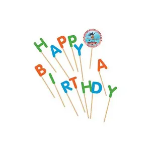 Disney Planes Birthday Pick Candles Blue/Red/Green (One Size)