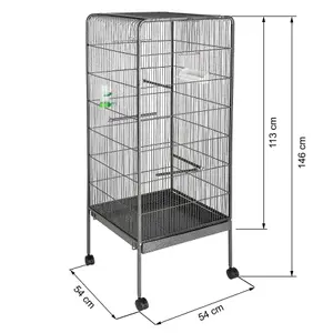 Bird cage 146 cm high - anthracite