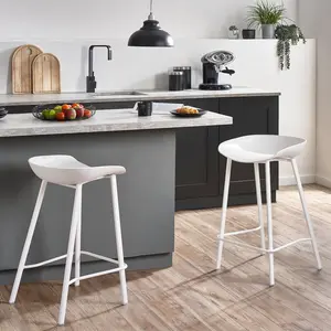 Dragan Bar Stool (Set of 2) White