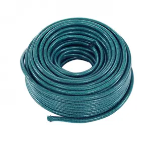 Oypla 50m PVC Flexible Green Hose Outdoor Garden Hose Pipe