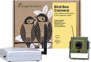 Green Feathers Wireless Bird Box Camera