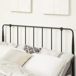 Hitchin Black Metal Industrial Bed Frame - Small Double / Double / King