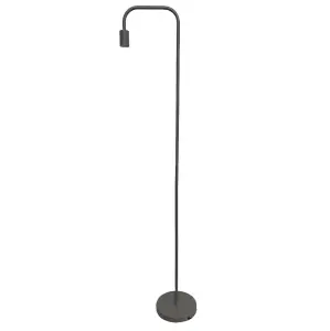 First Choice Lighting Leroy Grey 151cm Exposed Bulb Floor Lamp