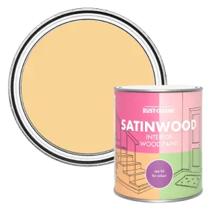 Rust-Oleum Mustard Satinwood Interior Paint 750ml