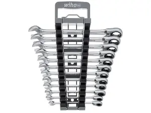 Wiha 44661 Ring Ratchet Spanner Set, 12 Piece WHA44661