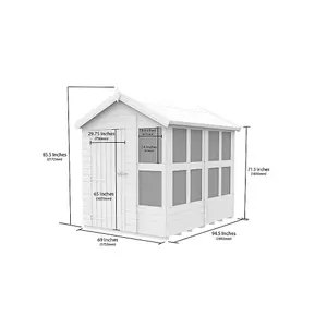 DIY Sheds 8x6 Apex Potting Shed (8ft x 6ft) 8 x 6