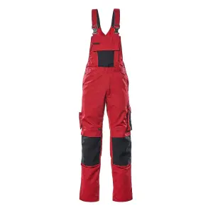 Mascot Unique Augsburg Bib & Brace - Red/Black   (52.5) (Leg Length - Regular)