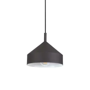 Luminosa Yurta Dome Pendant Ceiling Light Black 21cm