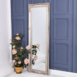 Tall Ornate Champagne Mirror 147cm x 47cm