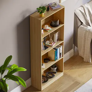 Ronald Bookcase Oak / 140 cm H x 60 cm W